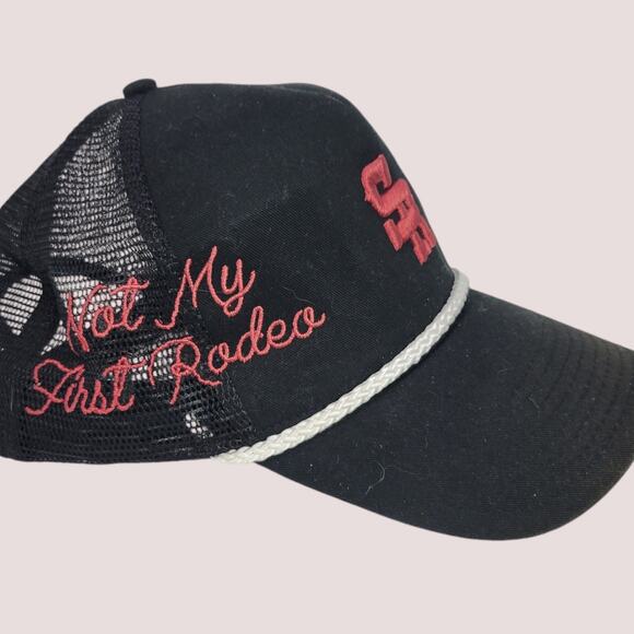 Stevenson Ranch Other - Stevenson Ranch Not My First Rodeo Snap Back Black Canvas Hat Trucker One Size